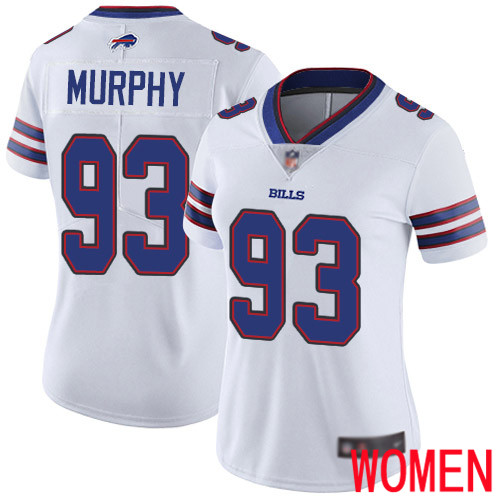 Women Buffalo Bills 93 Trent Murphy White Vapor Untouchable Limited Player NFL Jersey
